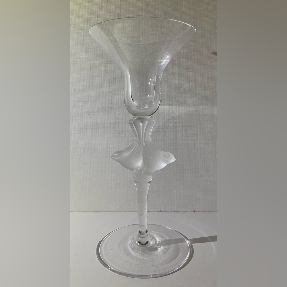 Toyo Sasaki Crystal “Wings" Candlestick Candle Holder